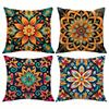 Vikama Mandala Throw Pillow Set - Double-Sided Printed For Living Room Sofa Cushions, Bedroom Pillows, Home Decor