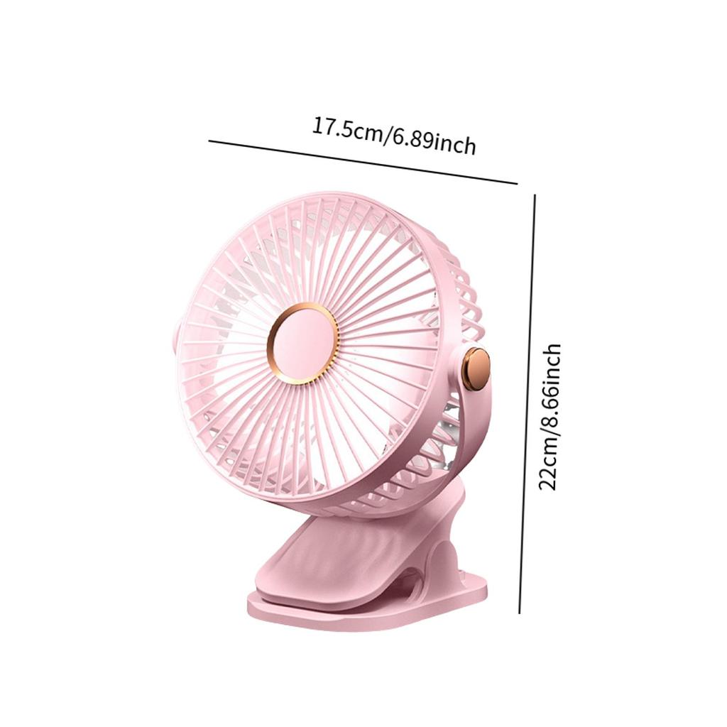 Usb Mini Handheld Clip Fan Portable Ultra-Quiet Rechargeable Electric Cooling Fan Cute Small Size For Students And Home Use