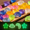 Cartoon Cute Luminous Stars Moon Clouds Miniature Figurines Creative Kawaii Mini Small Ornament Home Decorations Accessories