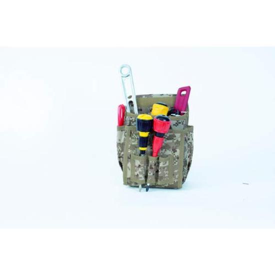 TRUSCO Digital Desert Camouflage Waist Pouch with Pliers and Screwdriver Two-Tier Holder, TCM-W24