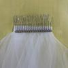 Bride Wedding Veil Double Layer Lightweight Soft Odorless Short Comb Bridal Tulle Hair Accessories Beige