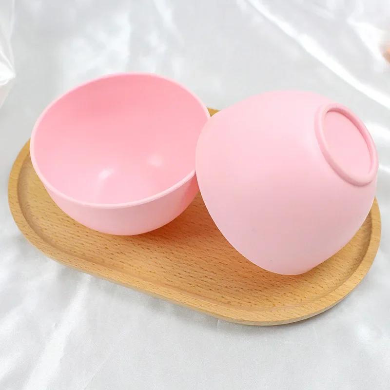 2pcs/set Silicone Mask Mud Essential Oil Bowl Mask Stick Face Mask Powder Mixing Bowl Spatula Masks Brush Skin Care Tools