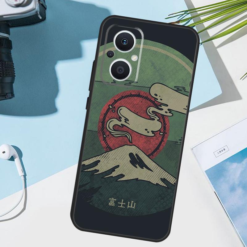 

Japanese art Mount Fuji Cover For OPPO Reno 7 8 Lite 10 12 13 14 Pro 11 F 12F 13F 14F OPPO Find X8 X5 X6 X9 Pro Case OPPO Reno8 5G