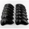 Red Black Anti-slip Golf Accessories Golf Club Head Cover Protector Litchi grain PU leather