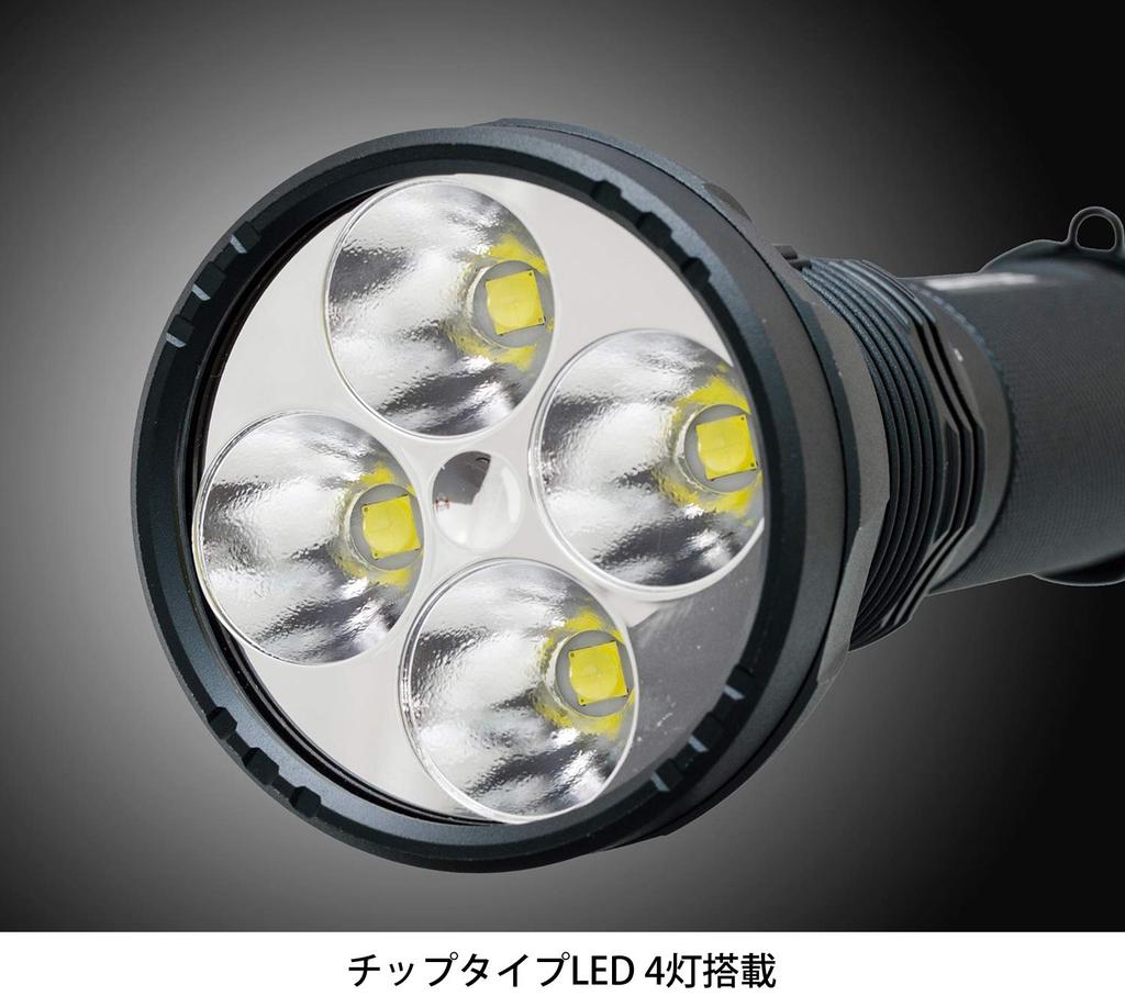 GENTOS Flashlight LED Light Rechargeable Rechargeable Powerful Lumens Ultilex Military Handy Light Flashlight (dedicated Battery) 13,000 UT-618R