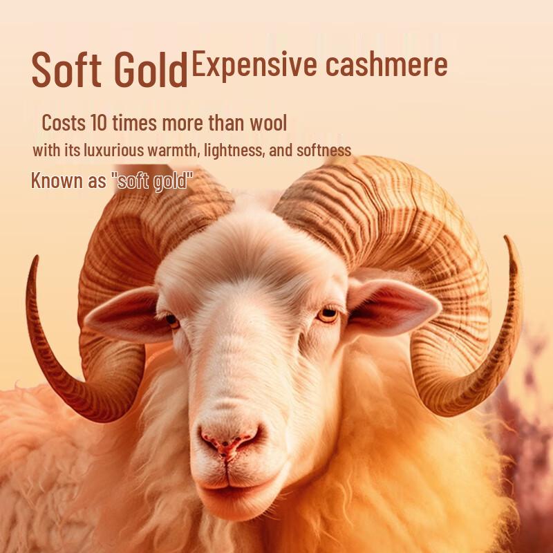 MaoRen Men's Round Neck Cashmere & Silk Blend Thermal Base Layer