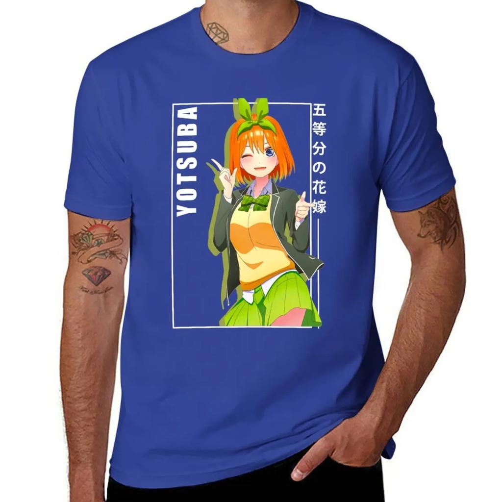 yotsuba nakano - 5 toubun no hanayome T-Shirt korean fashion Blouse new edition funny t shirts for men