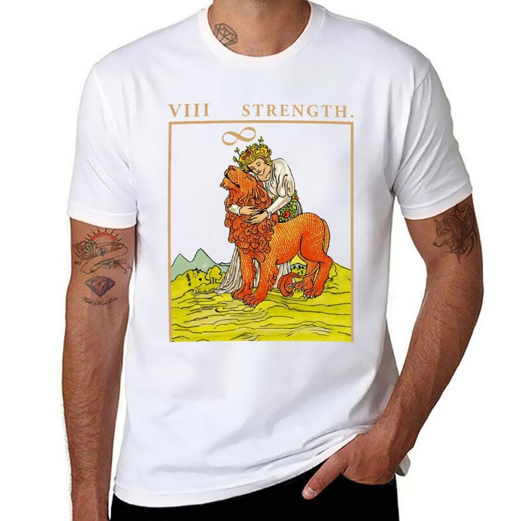 Tarot Strength Tshirt Plus Size Short Sleeve Tshirt