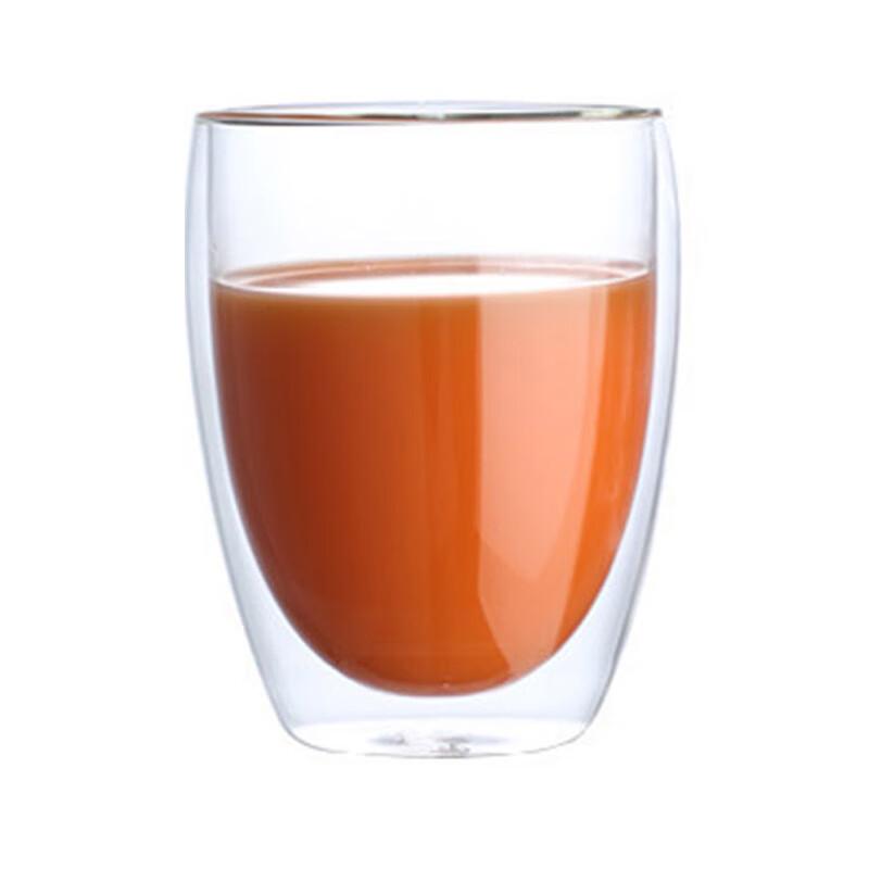 Changbaosen 350ml Double Wall Glass Cups (Set of 2)