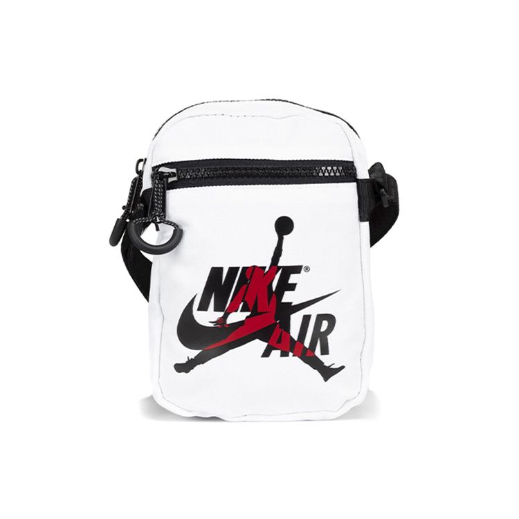 Jordan Basic Air Logo Mini Polyester Phone Bag Shoulder Crossbody Bag Unisex bags White Red 9A0314-WR2 White Red Logo