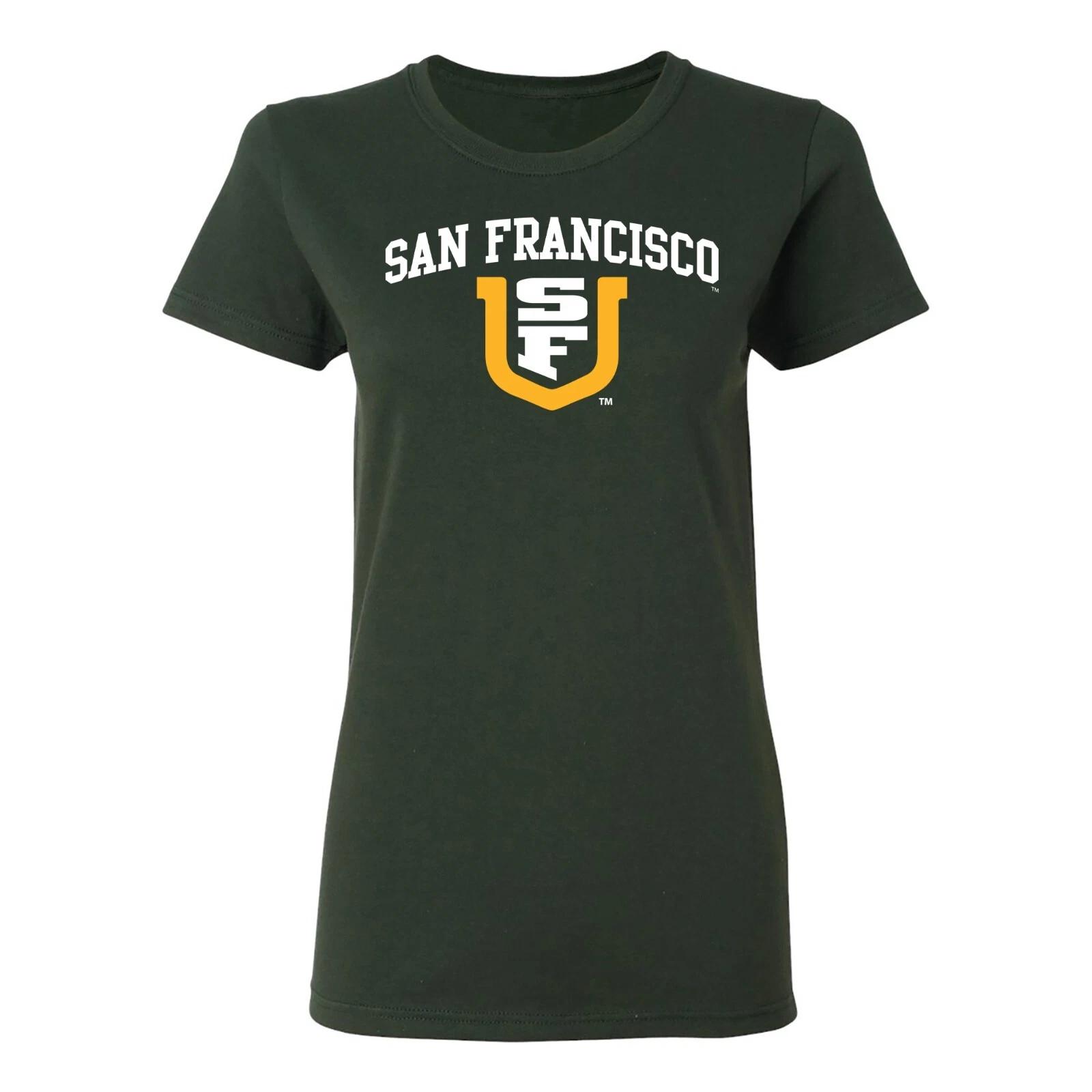 University of San Francisco Dons Arch Logo Women s T-Shirt - Forest 4XL