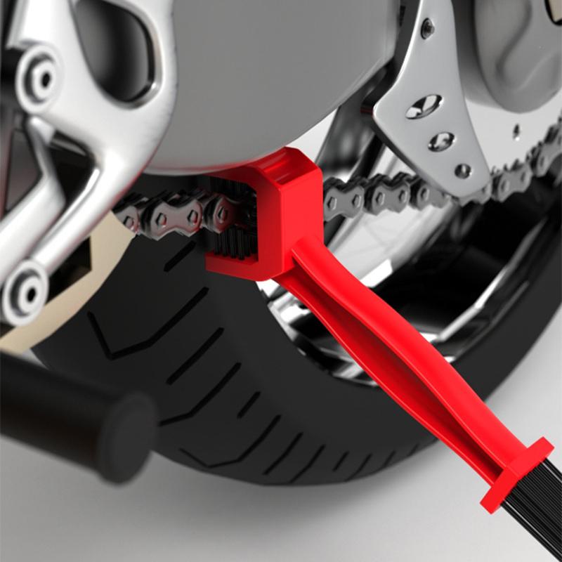 1 ks Motocykl Mountain Cross-CountryChain Čisticí kartáč na nářadí pro elektrické vozidlo Řetěz na setrvačníkový kartáč Čistič řetězu Údržba řetězu