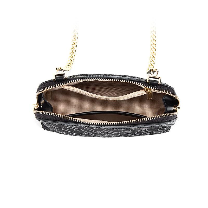 Letter Printed Leather Shoulder Bag Retro Crossbody Designer Light Luxury Chain Suede Fashion