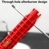 1 Set Sink Wrench Heat Resistant Adjustable Faucet Plumbing Pipe Wrench Home Supply