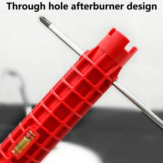 1 Set Sink Wrench Heat Resistant Adjustable Faucet Plumbing Pipe Wrench Home Supply