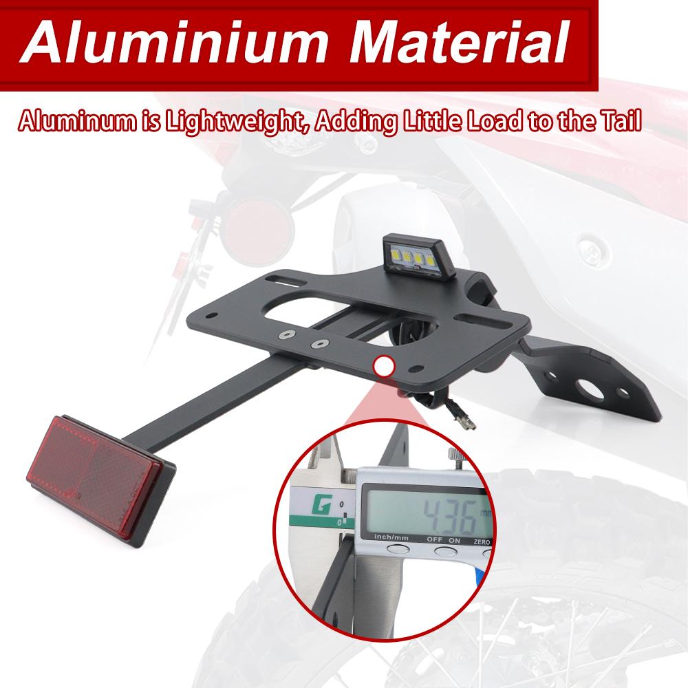 Motorcycle License Plate Holder Rear Tail Tidy Fender Eliminator Registration For Honda CRF300L CRF300Rally CRF300RX CRF300RL