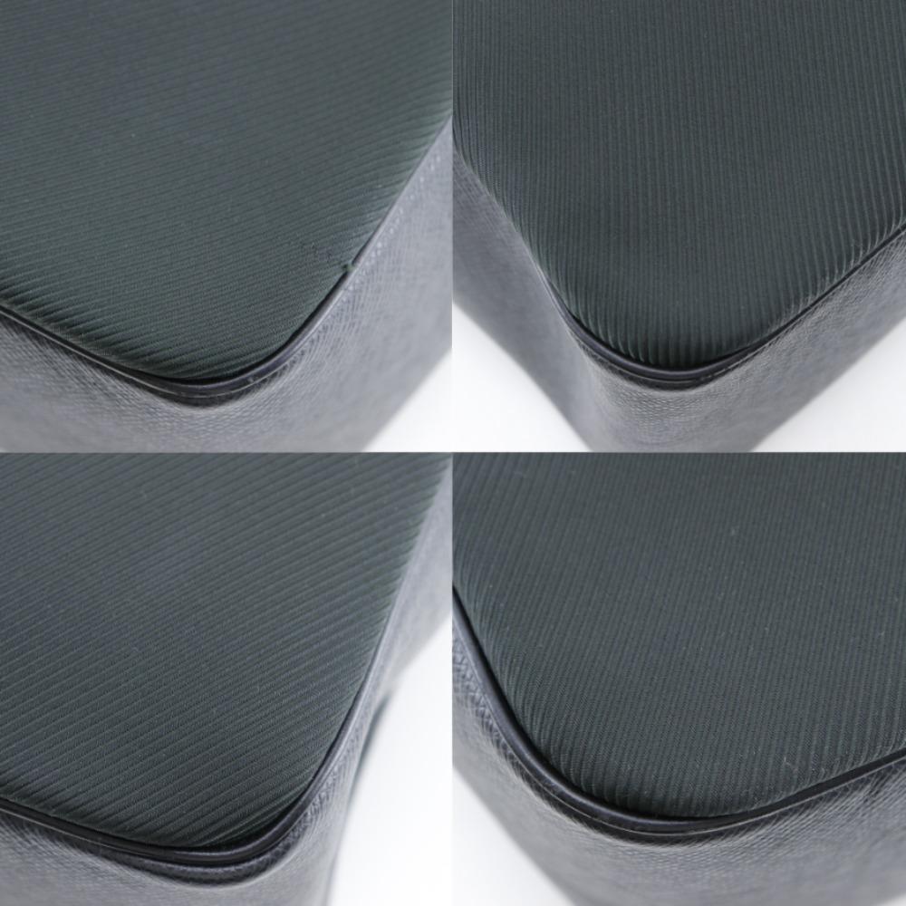 LOUIS VUITTON Thai meal Shoulder Bag M30862 Aldoise black Taiga/Nylon canvas mens Used