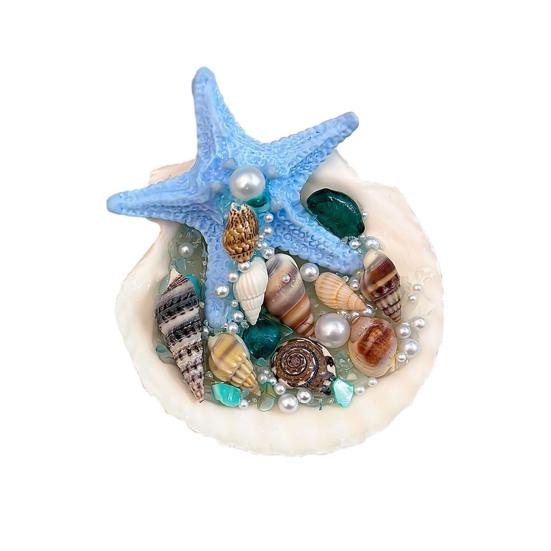 

Starfish Conch Shell Refrigerator Magnet 3D Ocean Beach Fridge Magnet Home Kitchen Office Decoration Summer Birthday Gift C