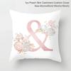 45X45Cm Pink Letter Cushion Pillowcase Decorative Sofa 40X40Cm Pillow Cases Autumn Decoration