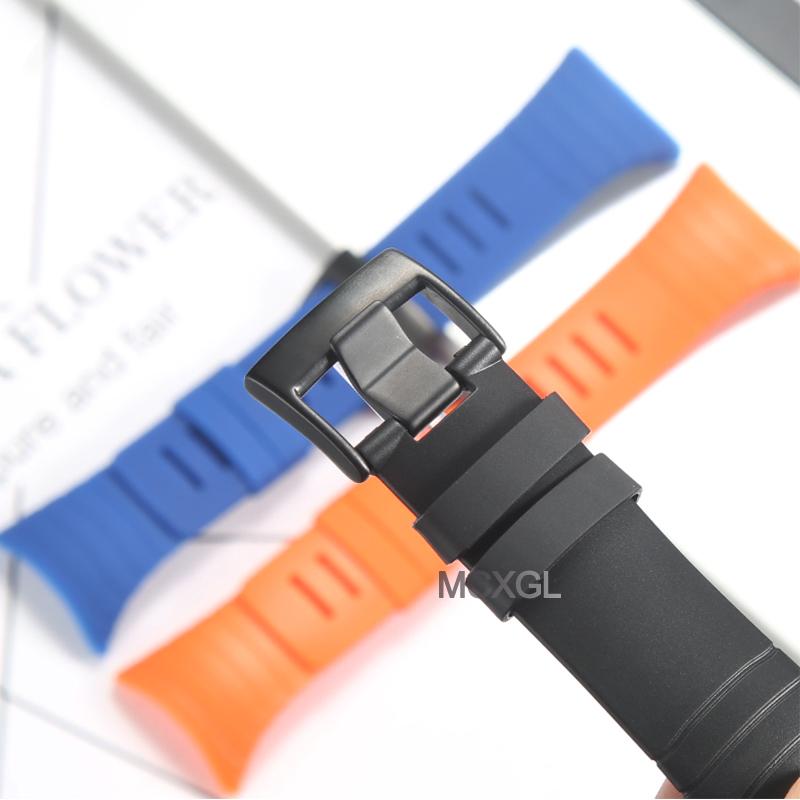 Gumový náhradní řemínek pro Suunto core Pánské sportovní vodotěsné hodinky Černé doplňky k hodinkám Náramky