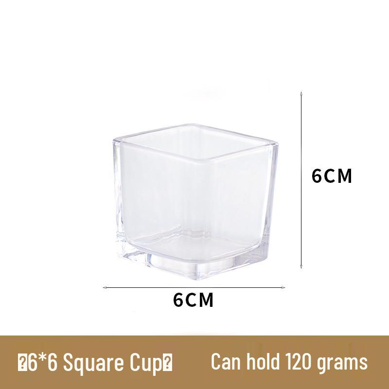 Mongolian Yurt Glass Candle Cup with Lid – DIY Scented Soy Wax Container Candlestick