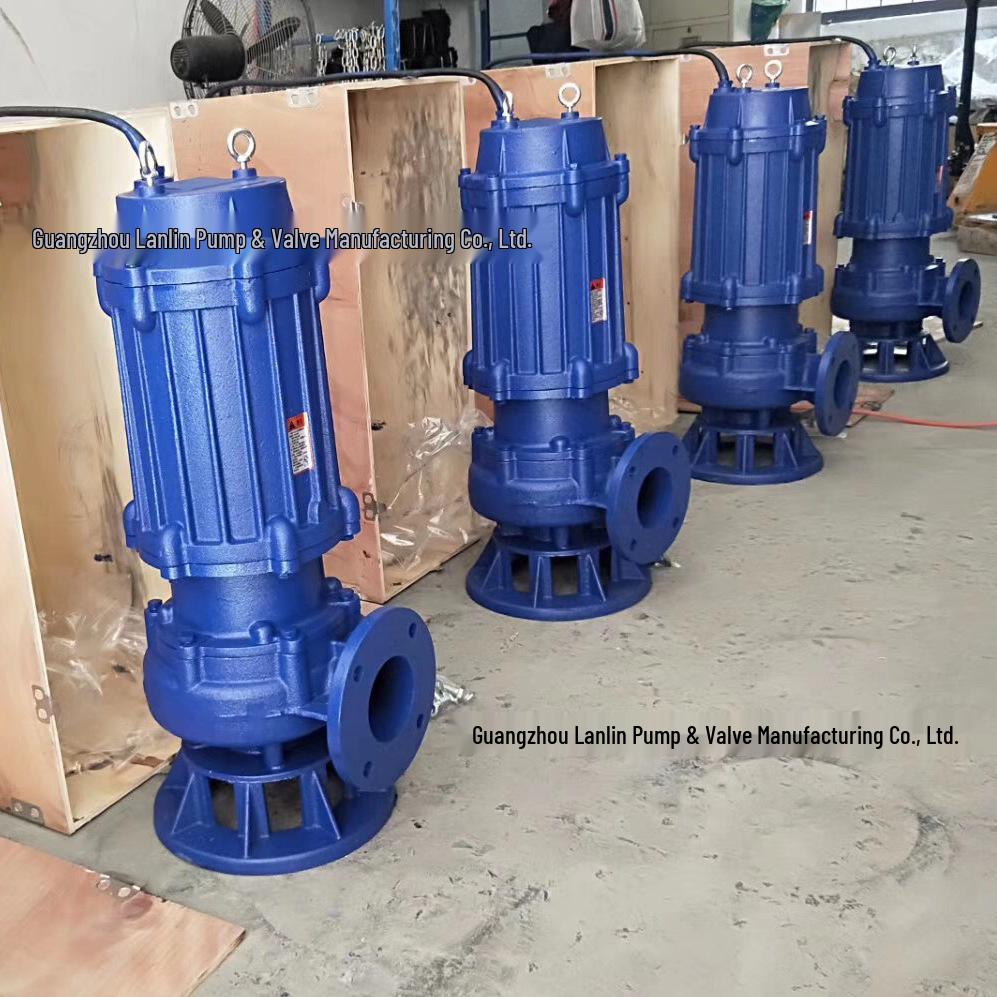 50WQAS50-25-4 High-Temp Non-Clog Cutting Submersible Sewage Pump, 4kW