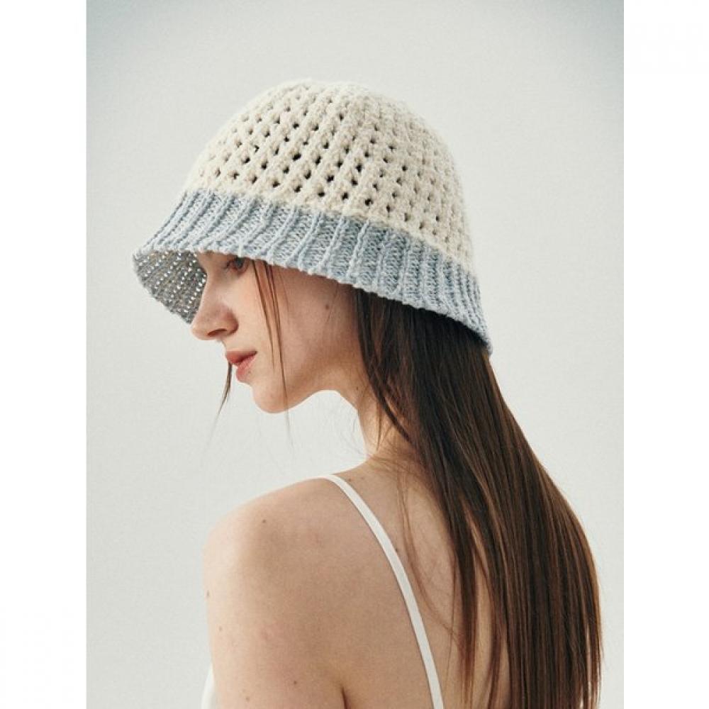 Allincomplete Sky Blue Soboro Bucket Hat