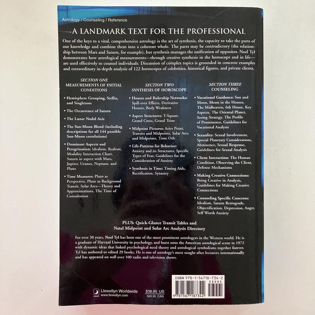 [USED] Noel Tyl Synthesis&Counseling AstroPsychological Astrology
