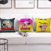 Cartoon C-C-ourage The C-Cowardly Dog cushion cover Pillow Cover Decoration Room Home Sofa living Office Car Nordic Simplicity