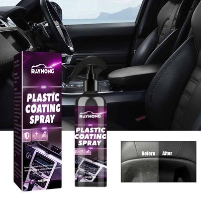 Car Plastic Spray Car Interior Seats Dashboard Cleaning Stain Removal Maintenance Refurbishing Cleaner