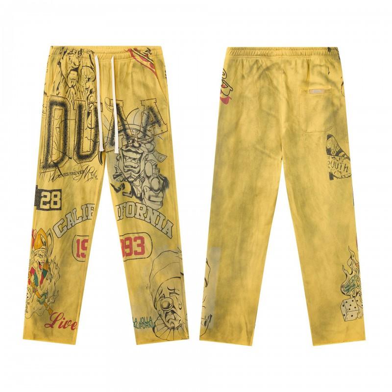 Unisex Oversized Streetwear Joggers With Rhinestone Embroidery Letter Print Cotton Loose Fit Casual Pants