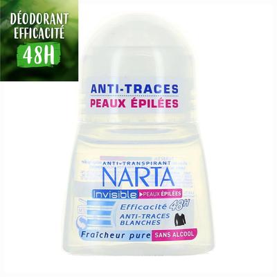 48h Invisible Anti-Stain Deodorant for Hairless Skin. Your Skin Remains Soft and Protected for 48 Hours. (Pack of 6 Pcs)