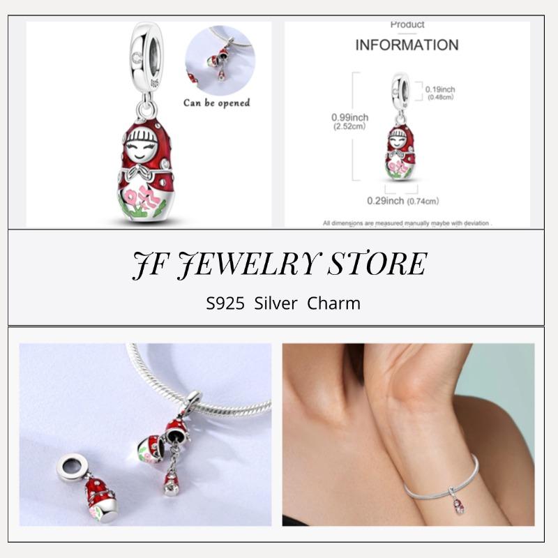 copper Charm Compatible With Bracelets Do It Yourself Jewellery Making Pink Zircon Authentic Red Blue Charm Bead Charms Ideal For Women Wedding Birthd