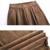 Winter Women European and American Classic Plus Velvet Corduroy Harem Pants Korean Temperament Commuter Business Style High Waist Trousers