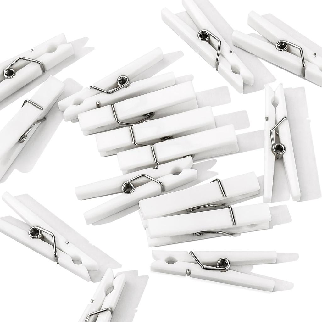 60PCS Clear Clothes P for Baby Shower Games Boy Girl, Transparent Acrylic Clothes Pin Bulk, 1.4'' Mini Clothesp for Photos, DIY Crafts, Baby Shower