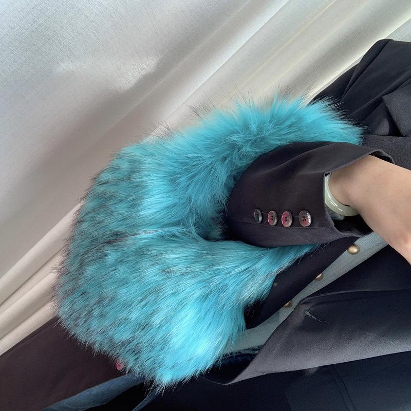Popolari Nuove Popolari a Forma di Cuore Morbide Borse a Tracolla da Donna Adorabili Pelliccia Finta Morbido Peluche Borsa Tote Invernale Trendy Chic Borsa a Spalla Singola Pochette Borse