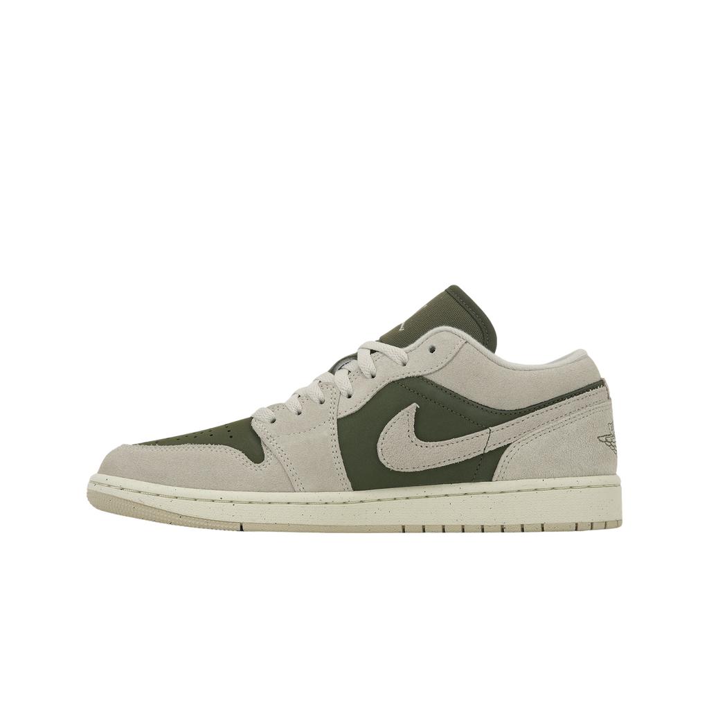 Air Jordan 1 Low Medium Olive Unisex-Sneaker Grün Sail Light-Orewood-Brown HV4089-201