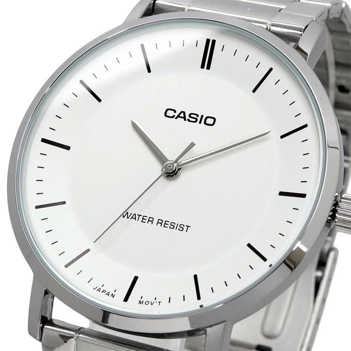 Casio Quartz Men's Watch MTP-VT04D-7E White Metal Band