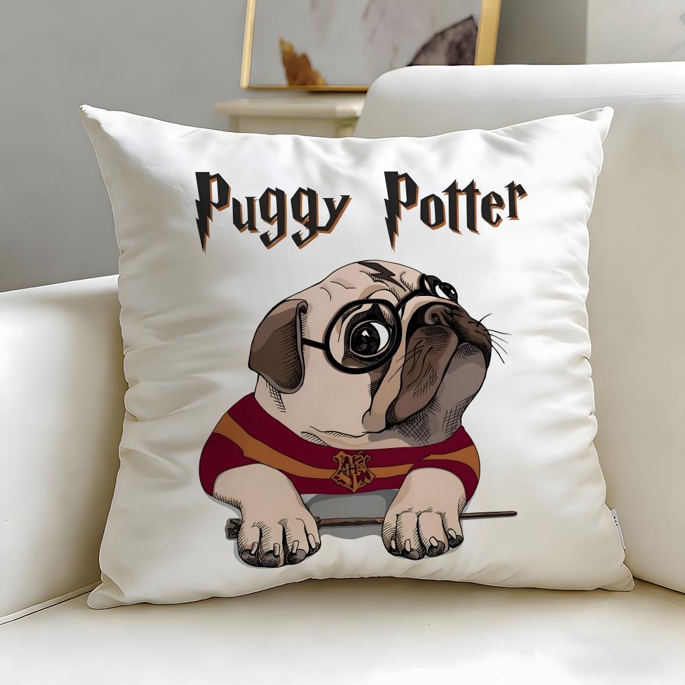 classic animal French Bulldog Cushion Cover Soft EasyWash Pillow Case Versatile for Couch Bed Travel and Office