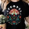 Celestial Moth Butterfly Shirt, Aesthetic Floral Art Nature Graphic T Shirt, #31 Unisex T-Shirt