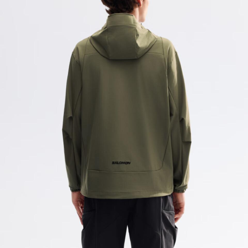 SALOMON Othrys Softshell Windproof Warm Breathable Hooded Casual Long Sleeve Jacket Men Jackets C28507