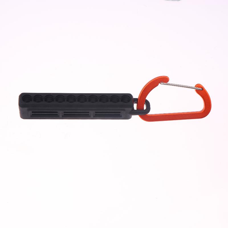 Portable 10 Holes Storage Case Organizer Screw Driver Head Drill Bits Stand Case Tools Hex Shank Screwdriver Bit Holder