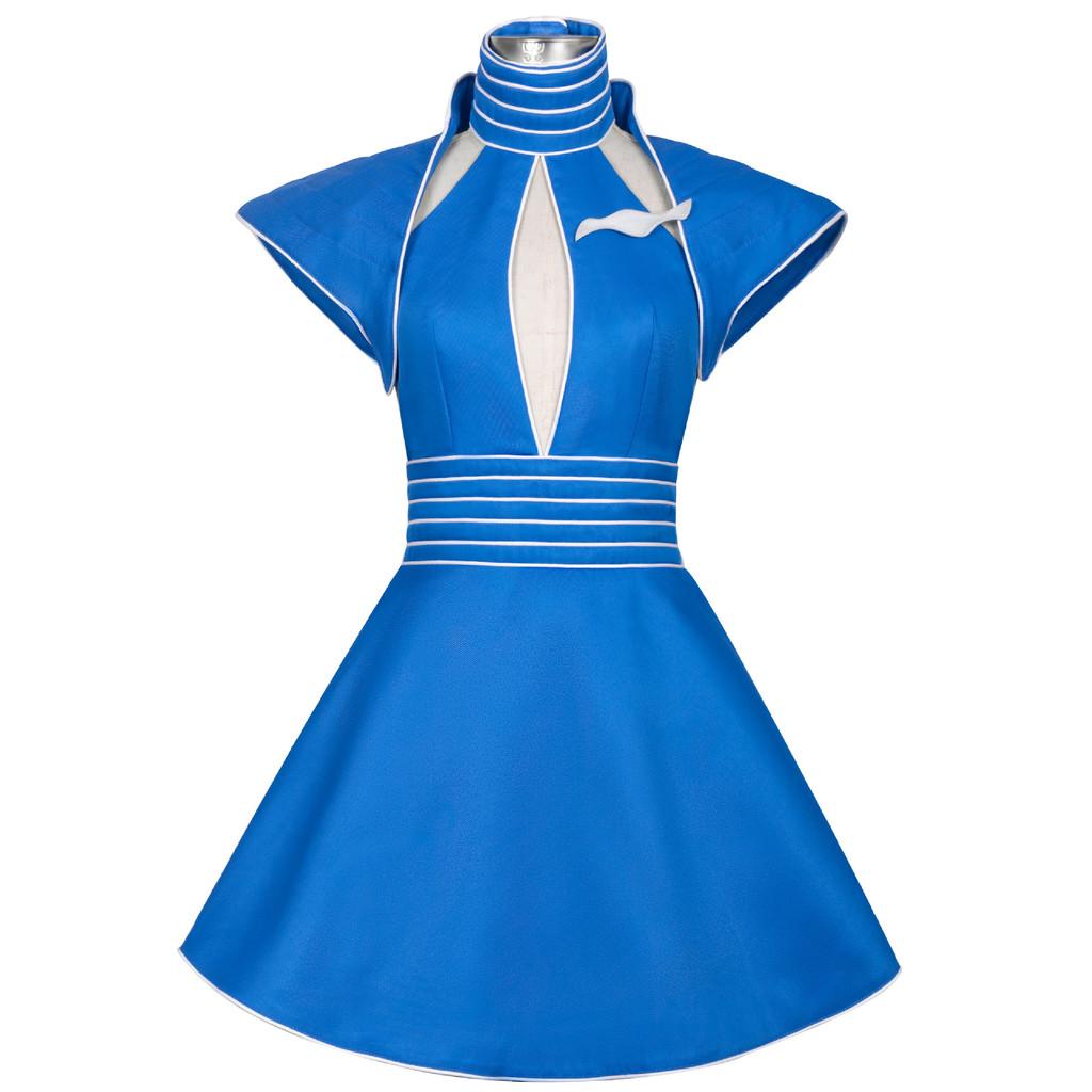 Britney Spears Cosplay Costume Starlet Flight Attendant Uniform For Halloween Party