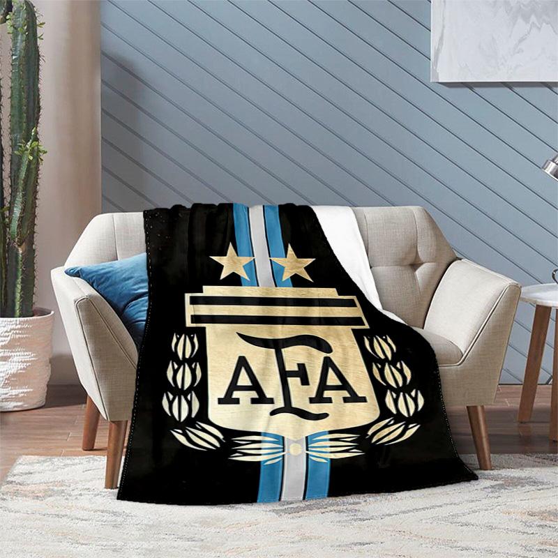 1PC Football pattern blanket, all season lightweight home office outdoor nap multifunctional blanket