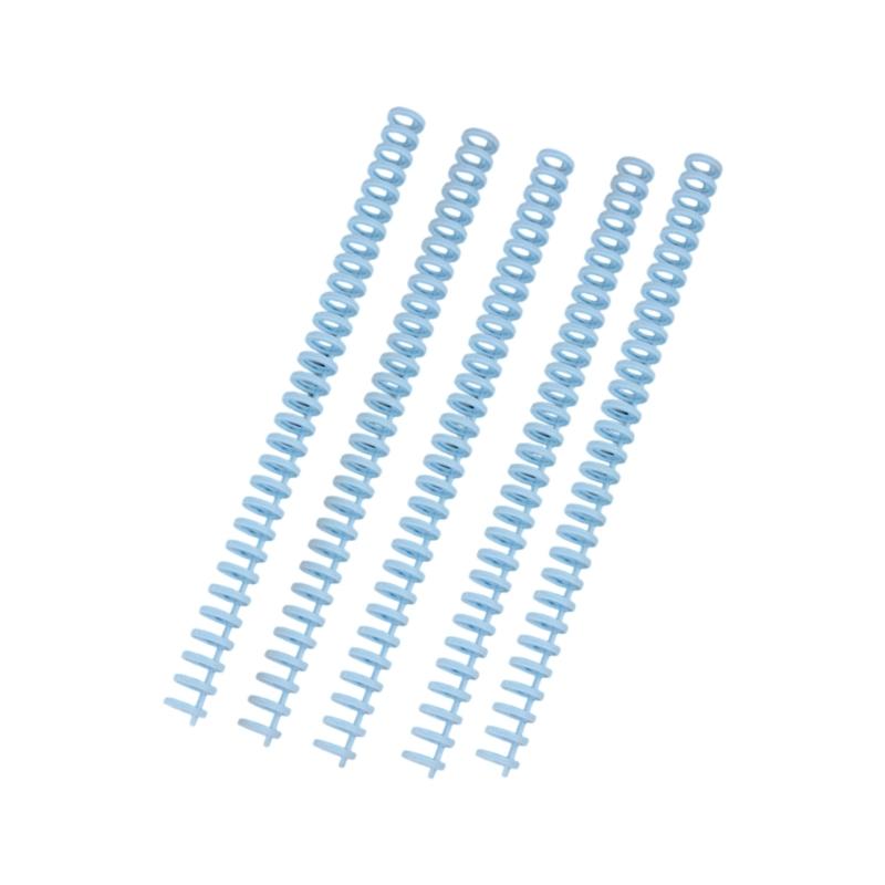 5Pcs 12mm Plastic Binding Comb 30 Rings Binding Coil 30-Rings Binder Spine for Refillable Journal Planner Notebook