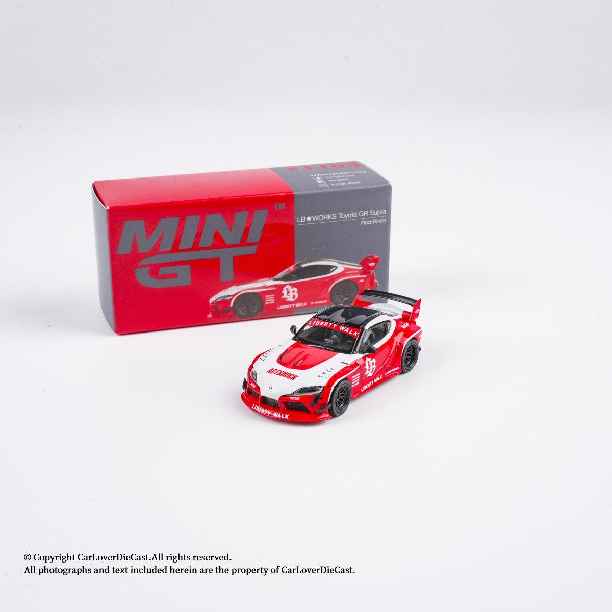

MINI GT 1:64 # 1103 Лита модель автомобіля Toyota GR Supra зі сплаву як настільна прикраса, подарунок для колекціонерів