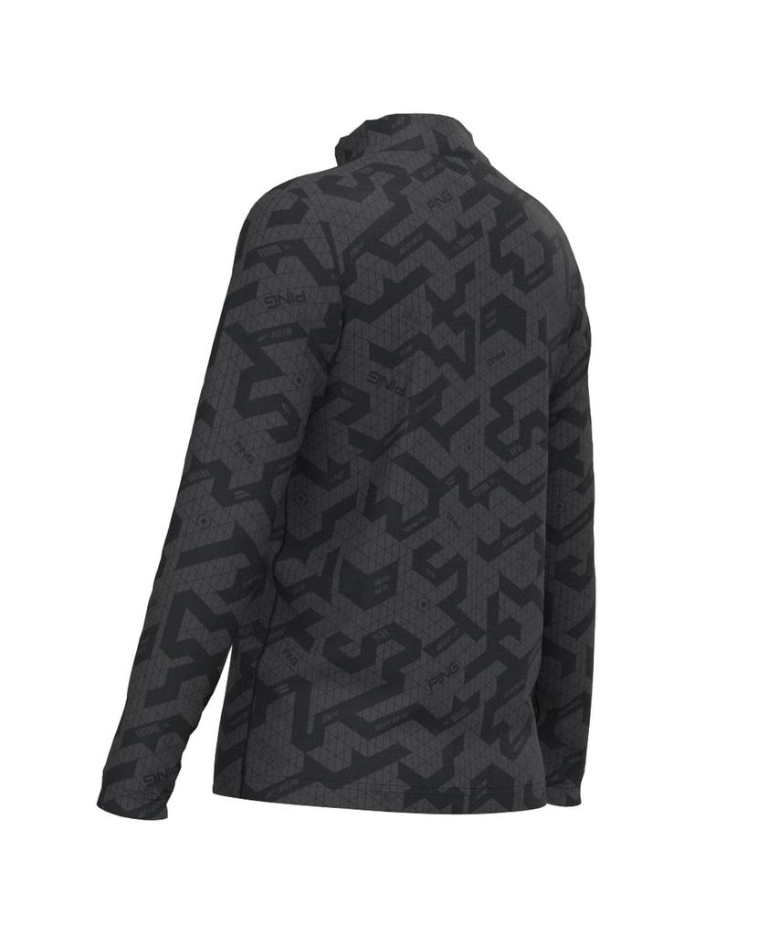 Ping Apparel Long Sleeve High Neck Shirt Golf Undershirt x Size M Women's (Basic Stretch) / / 622-3266900 011_Black Gray,