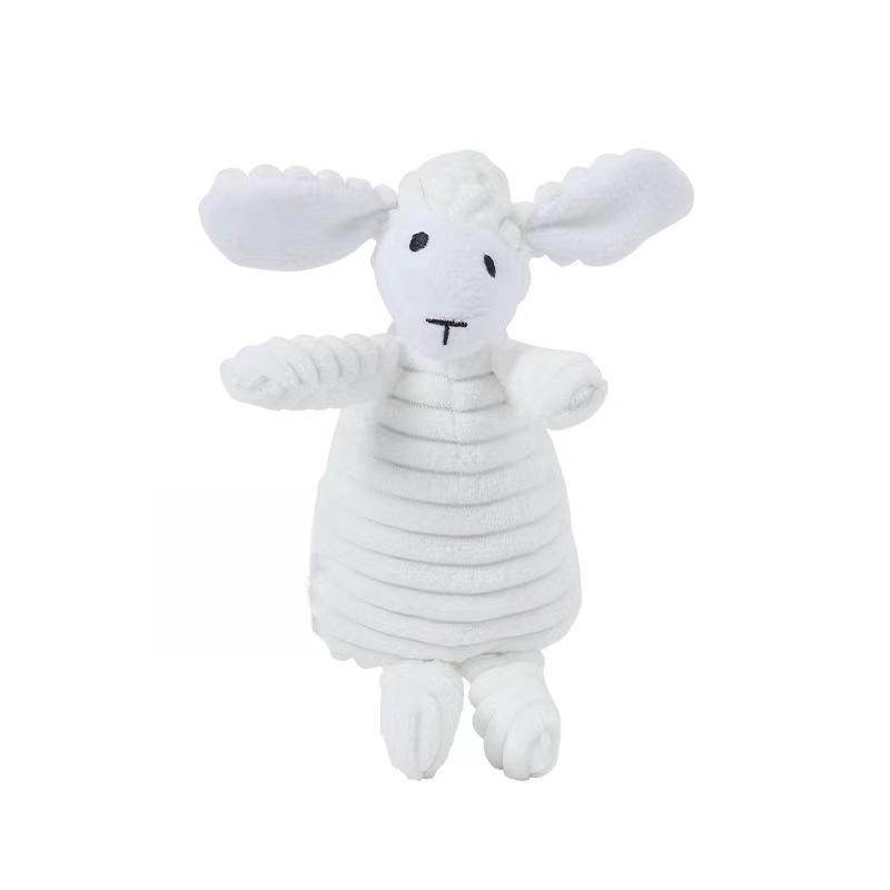 2026 Pet Dog Molar Toy Vent Training Corduroy Monkey Pig Voice Plush Toy Dog Tooth Cleaning Supplie Dog Toys for Large Dogs