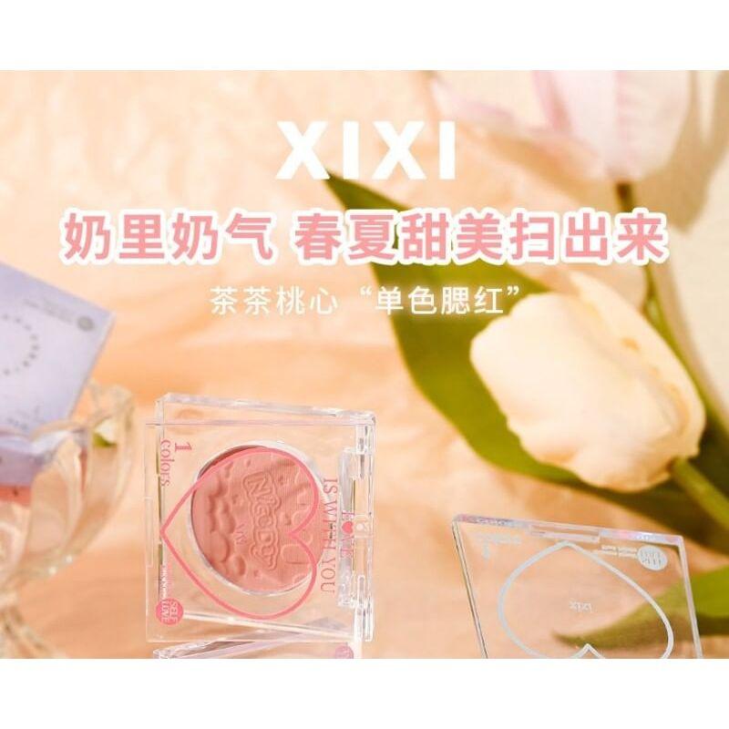 Xixi - Peach Heart Monochrome Cheek Blusher - 4-6