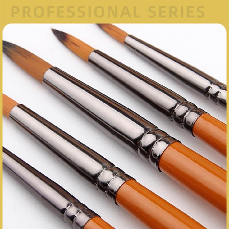 14Pcs Fine Detail Paint Brush Nylon Bristles Brush for Acrylic Watercolor Gouache Oil Face Painting Scale Model Figurine